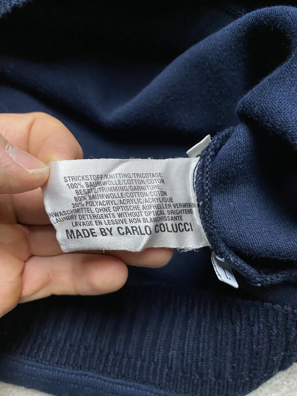 Carlo Colucci Carlo colluci knitwear sweater navy scandinavia czech Size US L / EU 52-54 / 3 - 9 Thumbnail
