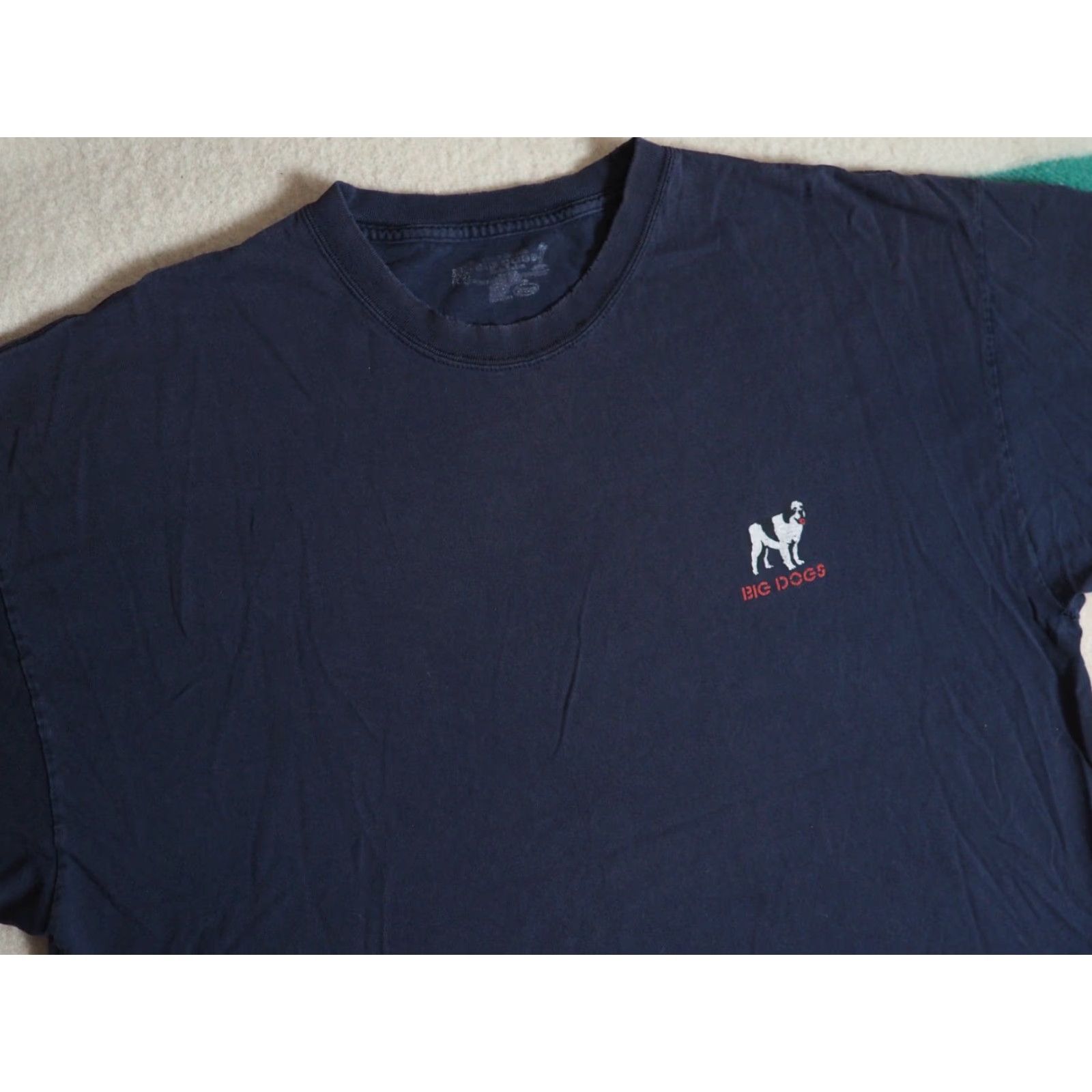 Big Dogs VTG Big Dogs Firefighter Tee Navy Blue 2XL Short Sleeve Shirt Mens 2000s Graphic T-Shirt Size US XXL / EU 58 / 5 - 4 Thumbnail