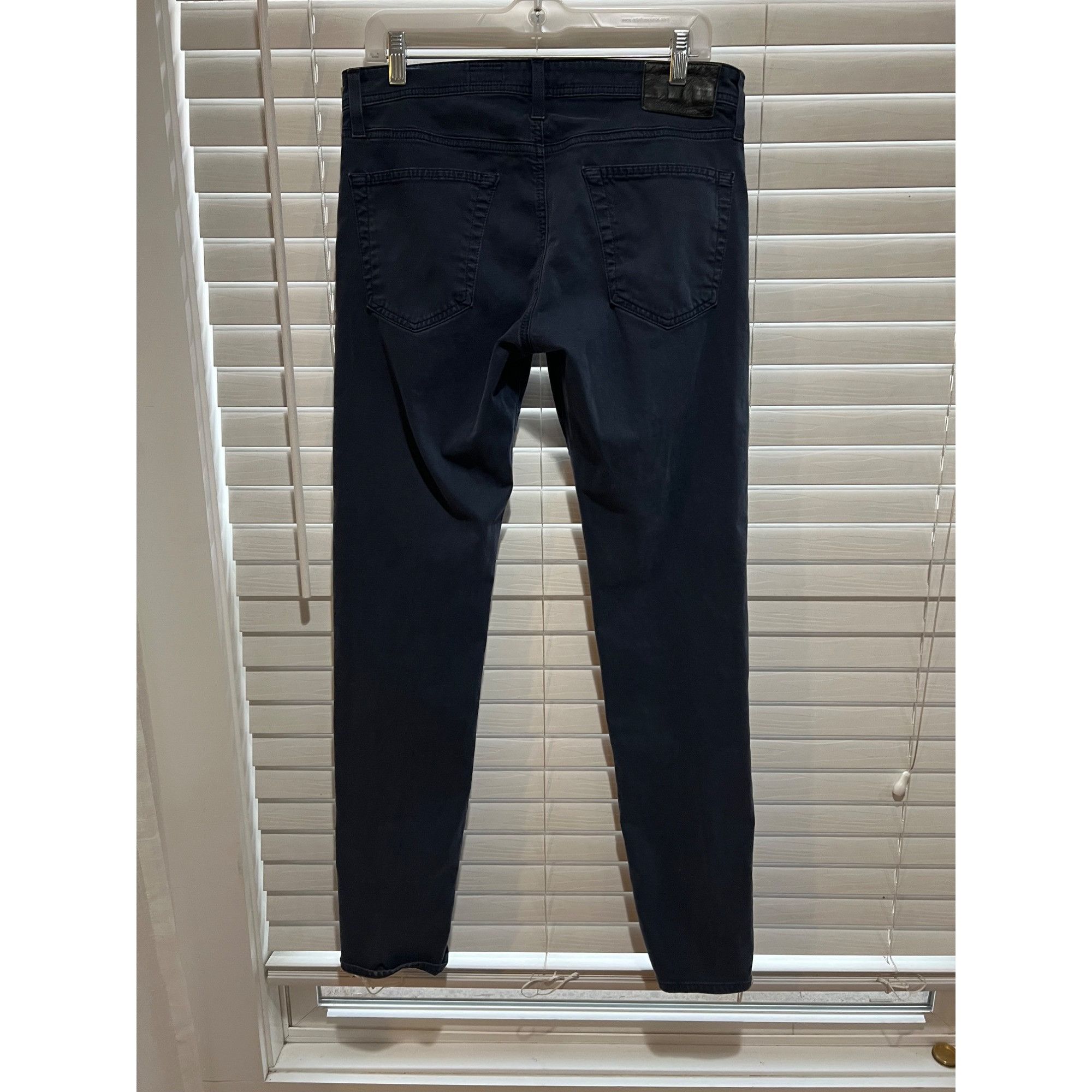 AG Adriano Goldschmied Adriano Goldschmied The Tellis Modern Slim Mens Blue Chinos Size US 32 / EU 48 - 3 Thumbnail