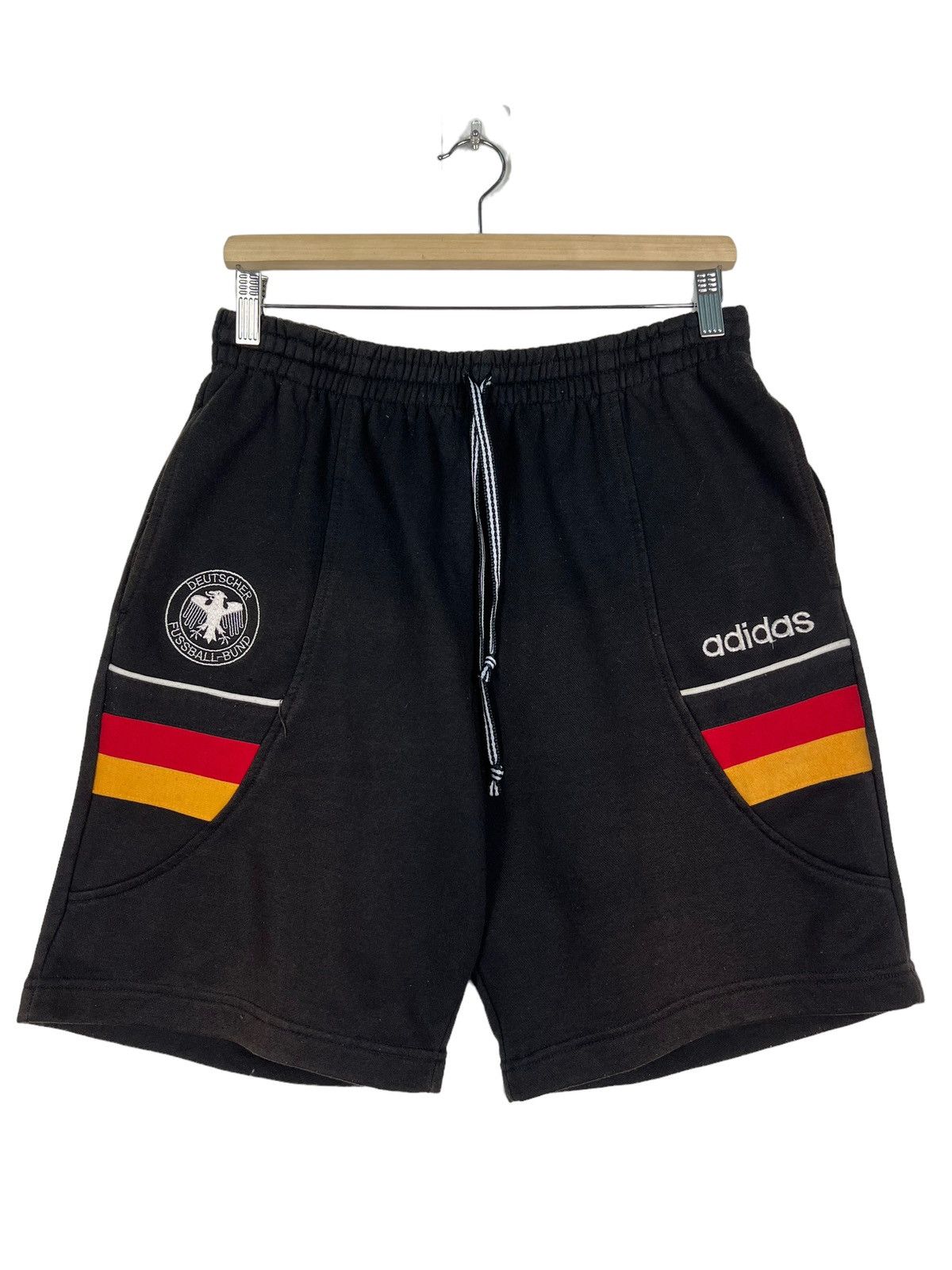 Adidas 🔥VINTAGE 90s ADIDAS GERMANY SHORTS PANTS Size US 30 / EU 46 - 1 Thumbnail