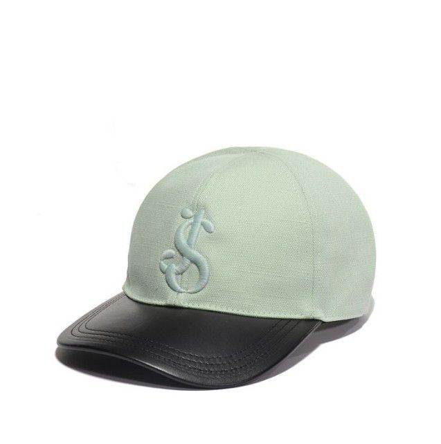 Jil Sander o1loc1c1124 Size: OS/ Logo Embroidered Cap in Green Size ONE SIZE - 1 Thumbnail