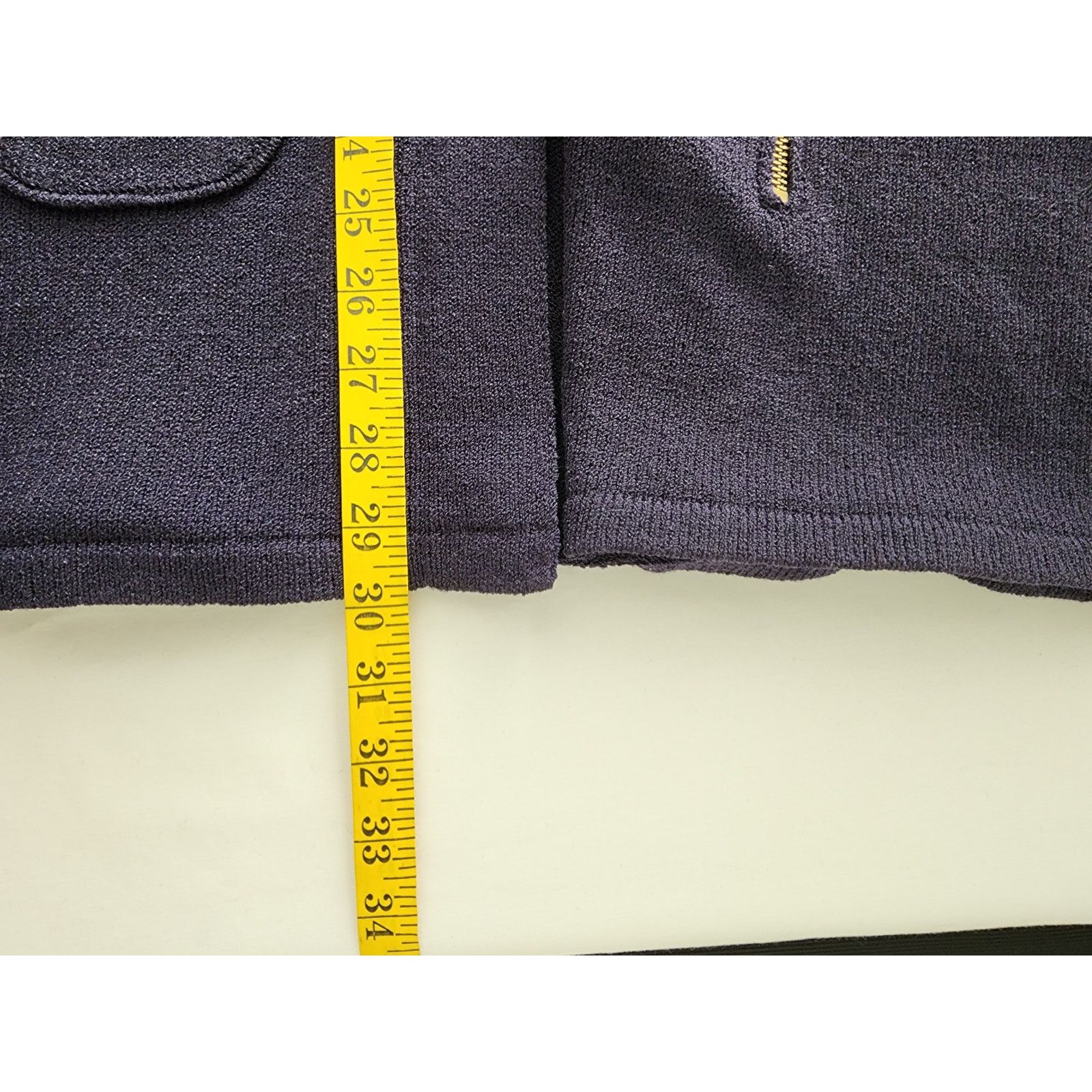 Vintage Vintage L 2-Piece Blue Knit Set Button-Up Cardigan & Pants Size L / US 10 / IT 46 - 8 Thumbnail