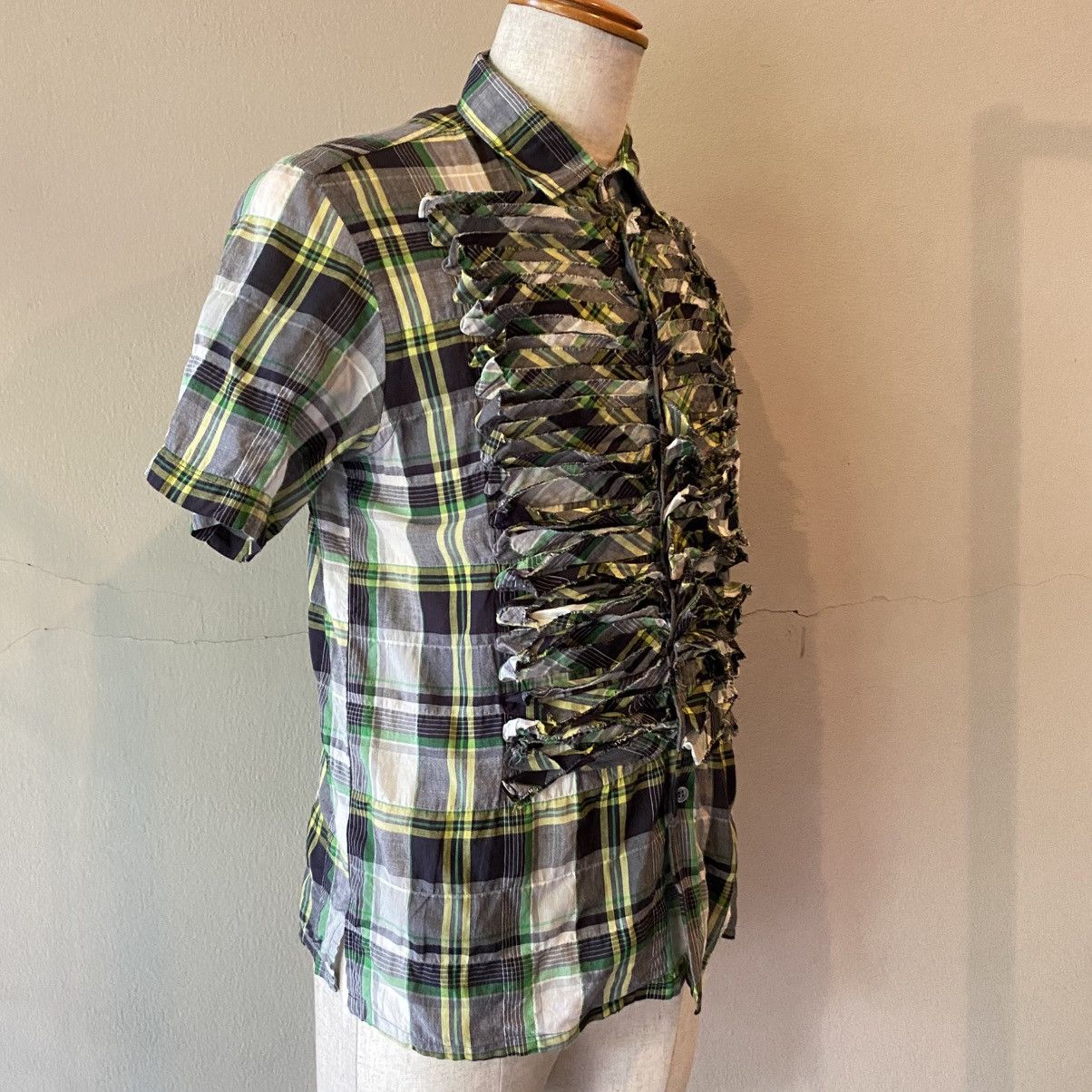 Zucca CABANE de zucca Twisted Plaid Lattice Shirt Size US S / EU 44-46 / 1 - 2 Thumbnail