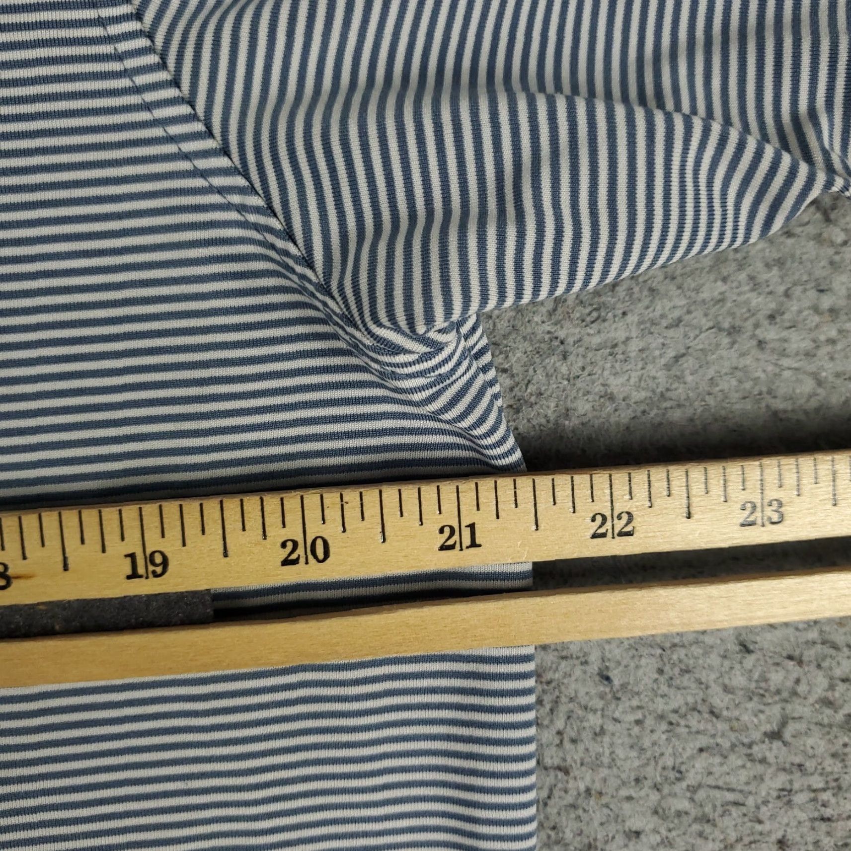Vintage Greyson Polo Shirt Mens M Blue Gray Striped Wolf Golf Casual Short Sleeve Shirt Polo Mens Size US M / EU 48-50 / 2 - 7 Thumbnail