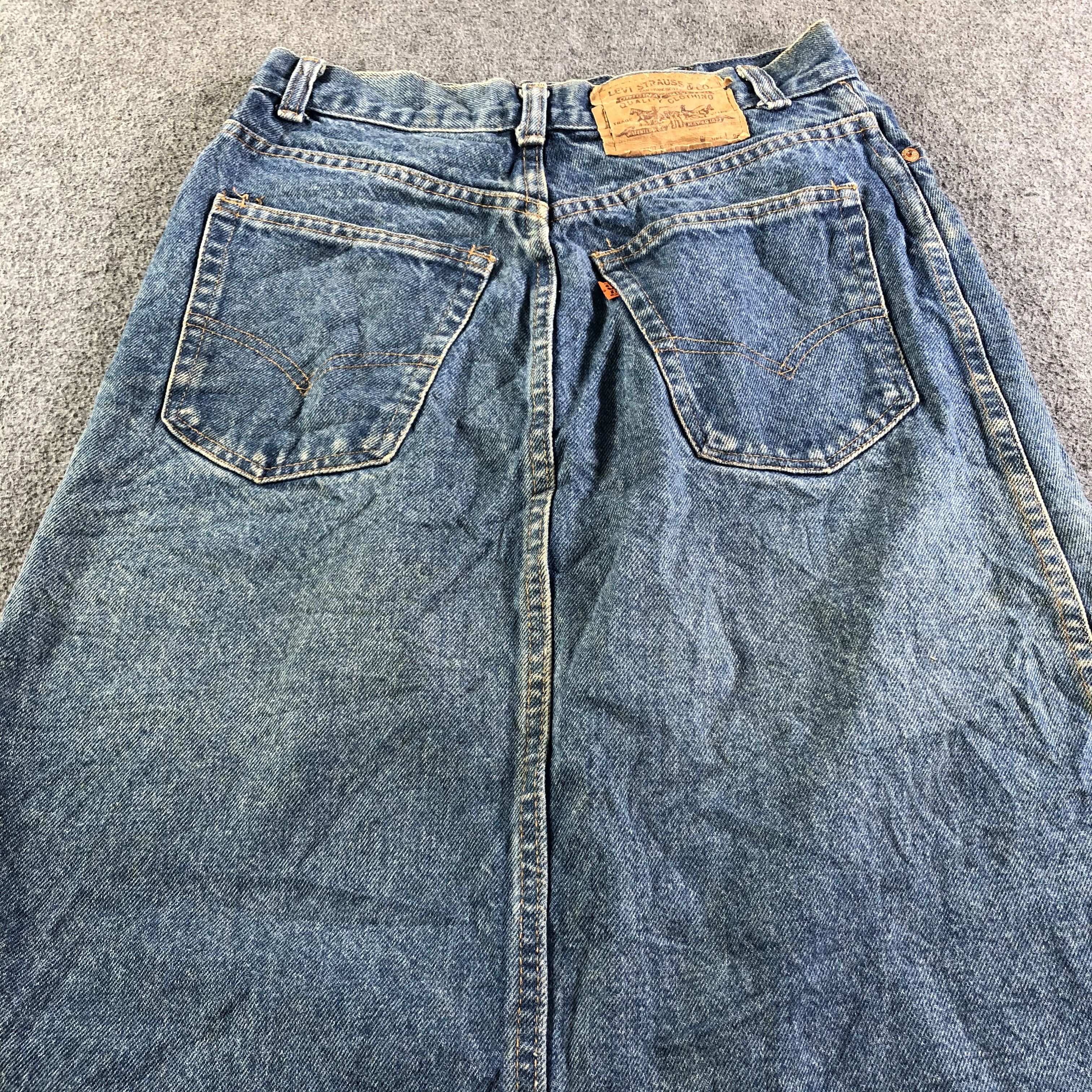 Levi's × Vintage Vintage Blue Wash Levis Skirt-J4068 Size 28" / US 6 / IT 42 - 4 Thumbnail