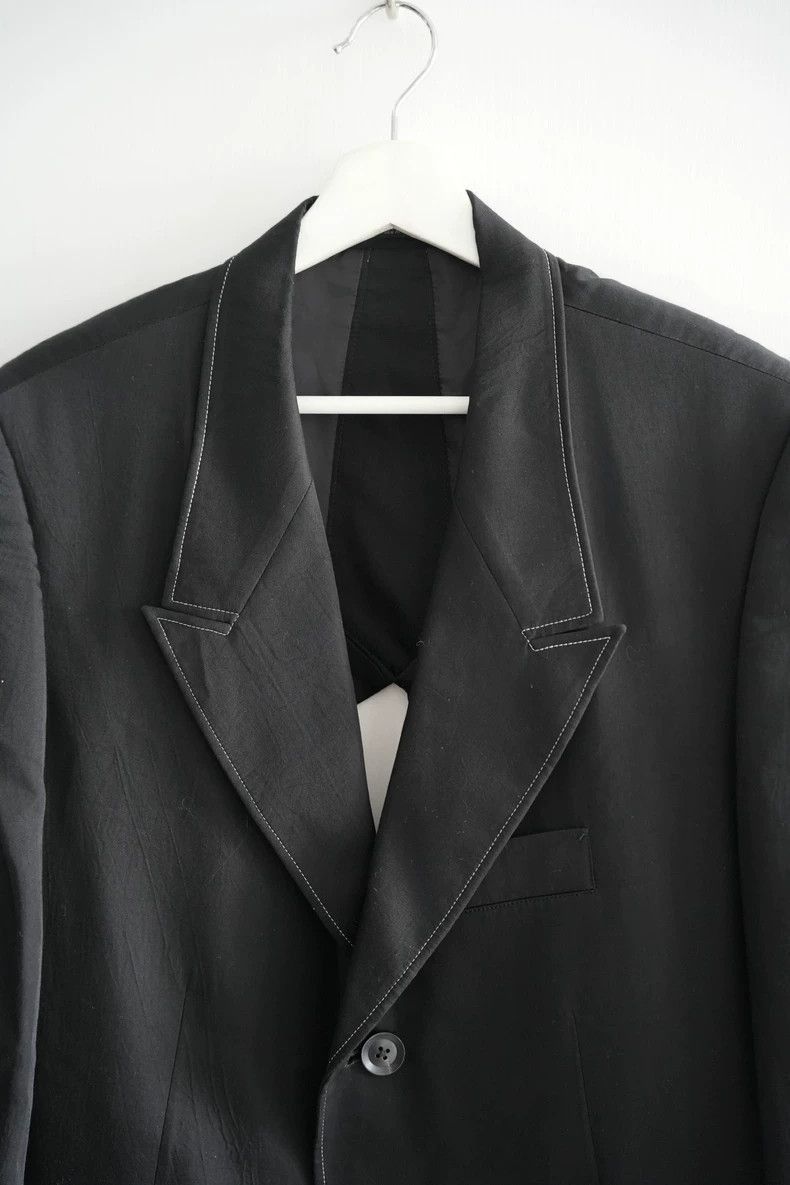 Yohji Yamamoto Yohji Yamamoto Yohji Yamamoto Black Long-Sleeve Suit Jacke Size US M / EU 48-50 / 2 - 3 Thumbnail
