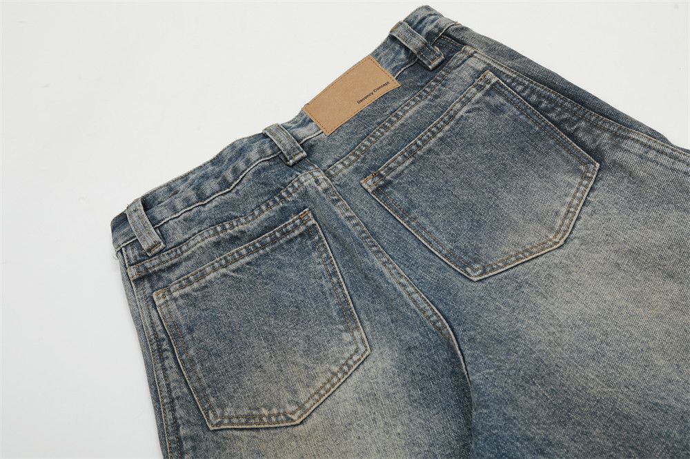 Japanese Brand × Jean Men's loose wide-leg street style distressed jeans Size US 32 / EU 48 - 6 Thumbnail