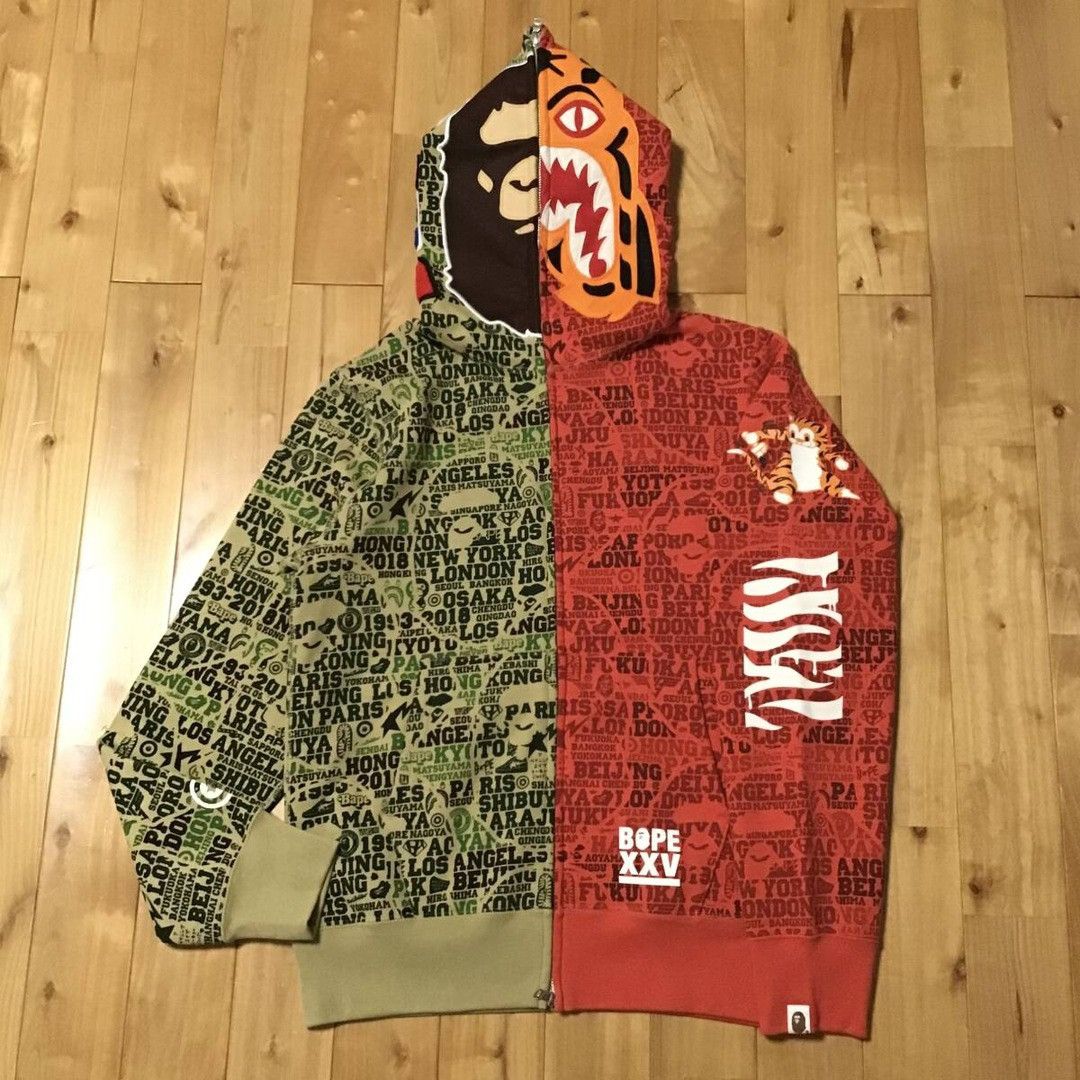 Bape BAPE XXV CITIES CAMO Ape Head Tiger Full Zip Hoodie APE Size US M / EU 48-50 / 2 - 1 Thumbnail