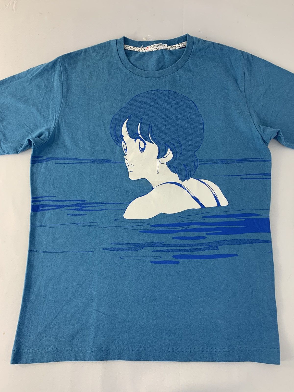 Anime Rough Swim Mitsuru Adachi Shogakukan Manga Graphic Tee Size US M / EU 48-50 / 2 - 2 Thumbnail
