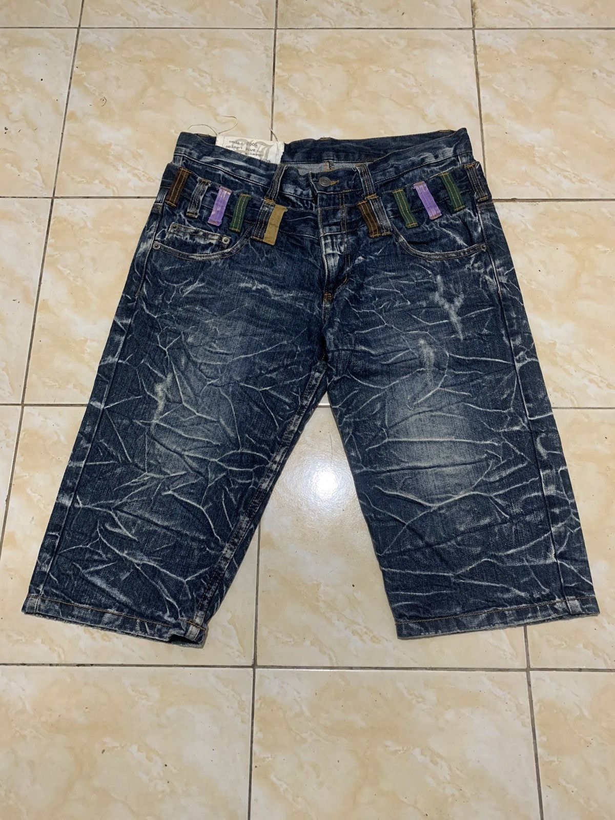 Japanese Brand Jorst pants double waist antfui jeans fading Size US 33 - 1 Thumbnail