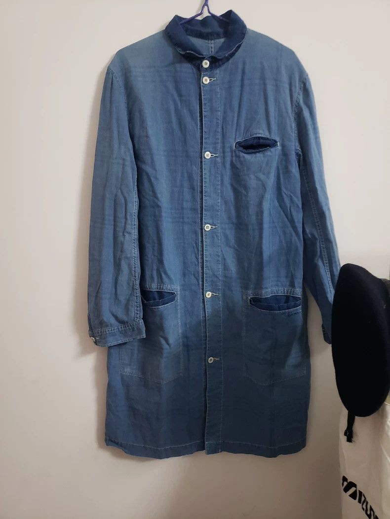 Porter Classic Vintage Blue Dyed Long Jacket from Japan Size US M / EU 48-50 / 2 - 1 Thumbnail