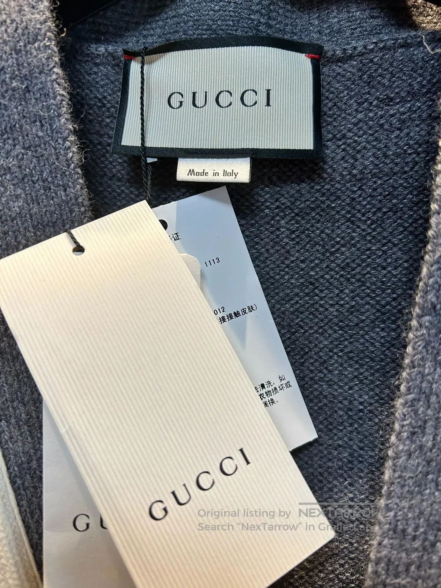 Gucci Gucci Gray Bee Cardigan Size XL. Size US XL / EU 56 / 4 - 2 Thumbnail