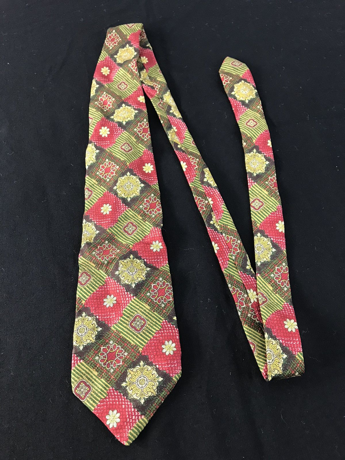 Designer × Karl Lagerfeld Karl Lagerfield Paris Baroque Luxury Neck Tie Striped Design Size ONE SIZE - 1 Thumbnail
