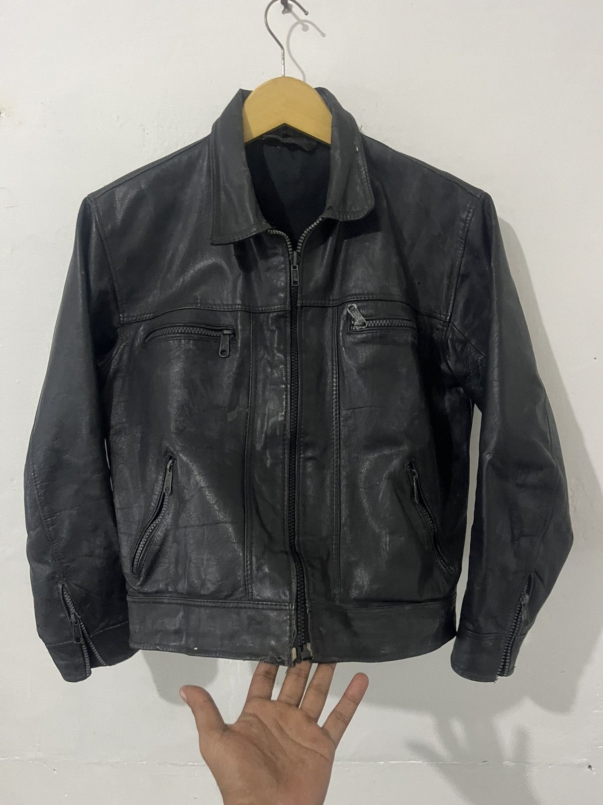 14th Addiction Vintage Chiq Leather Jacket Size US M / EU 48-50 / 2 - 4 Thumbnail