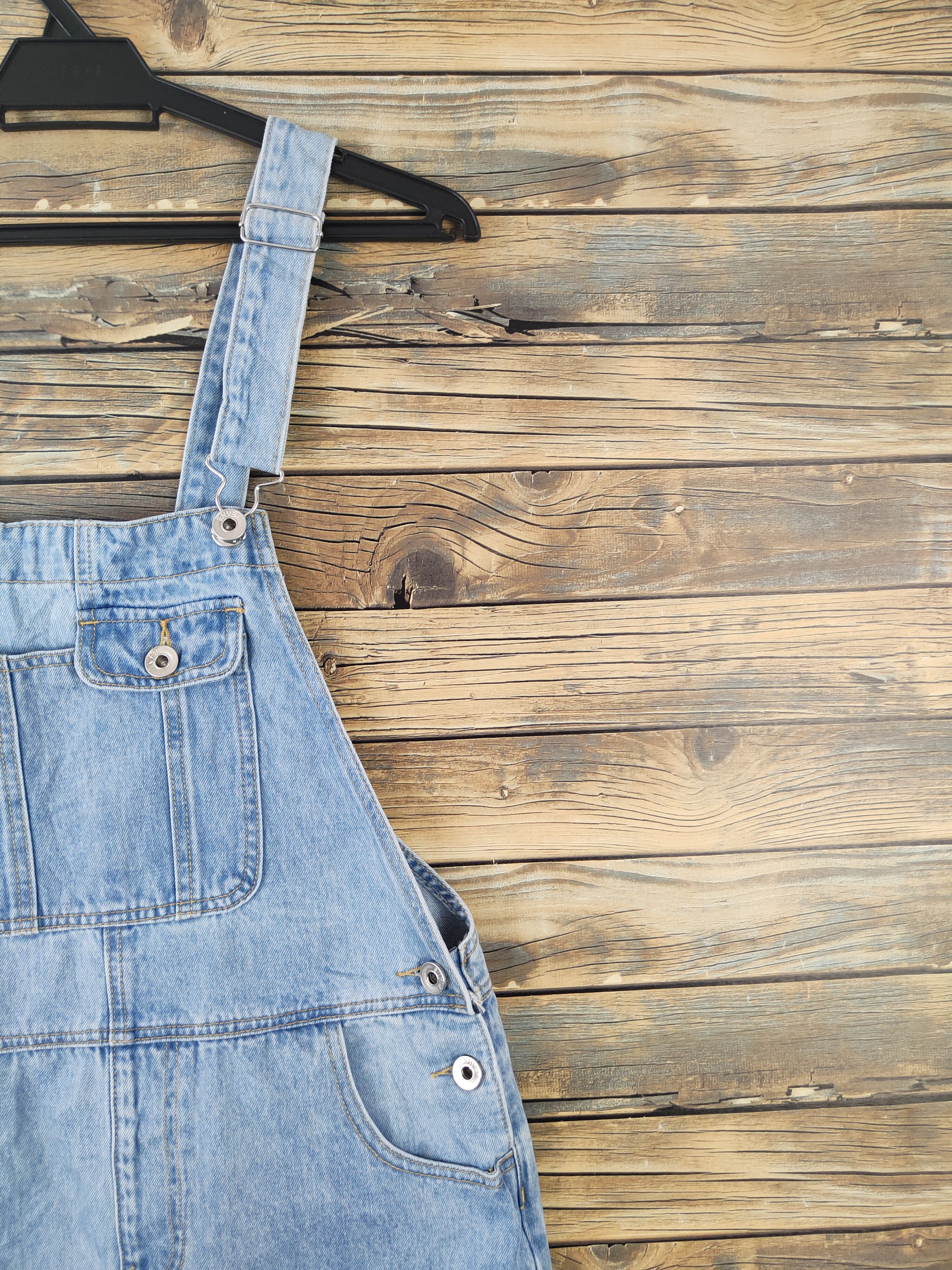 Japanese Brand × Vintage Vintage Japanese Brand Light Blue Denim Skirt Jumpsuits Size 33" - 4 Thumbnail