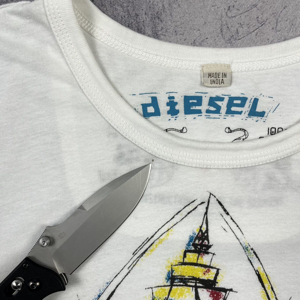 Diesel Diesel Skulls Graphic Tee Y2K Printed Art Luxury Streetwear Size US L / EU 52-54 / 3 - 5 Thumbnail