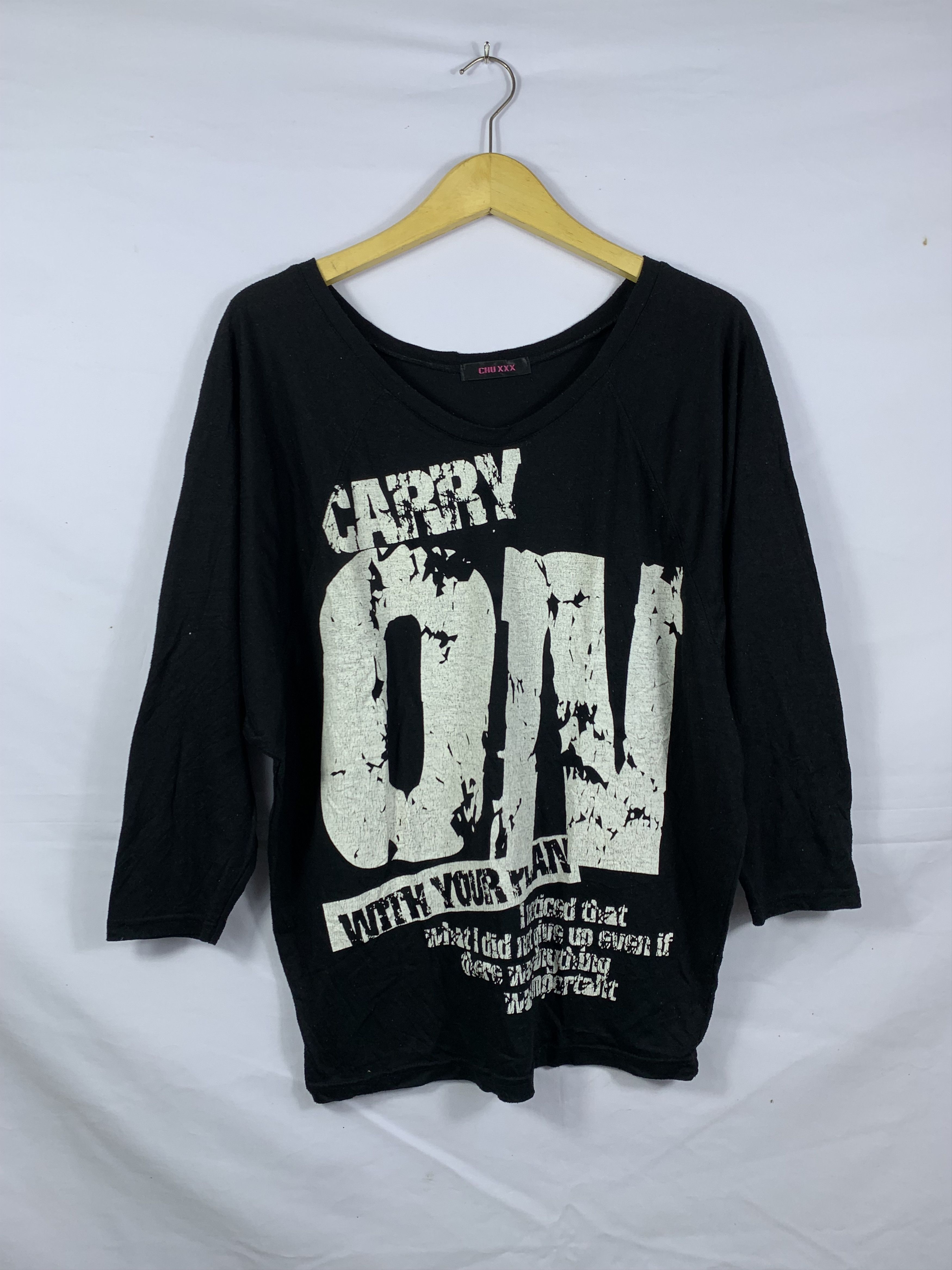 Beauty Beast Carry On With Your Plan Poem Gothic Rock Punk Style Size US L / EU 52-54 / 3 - 1 Thumbnail