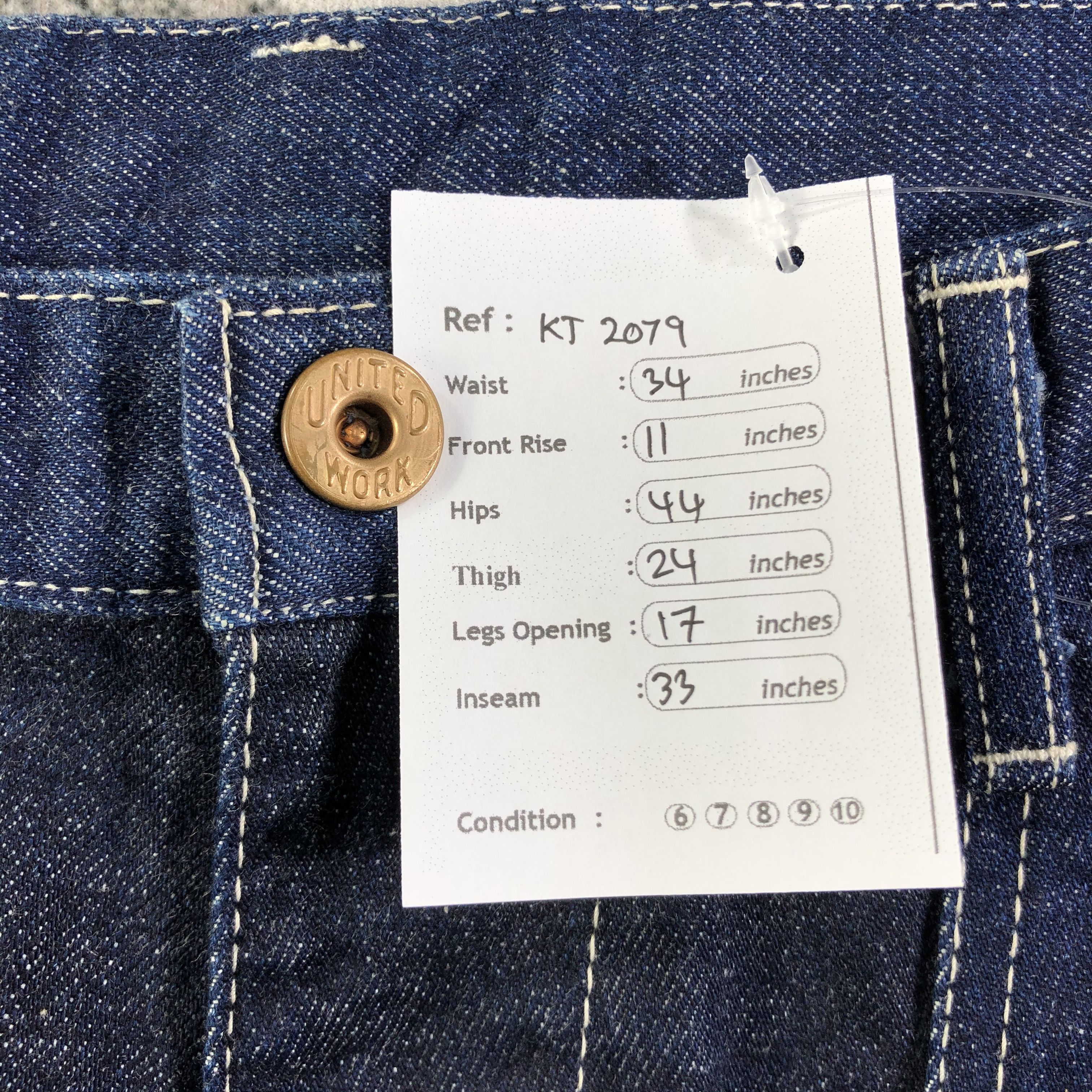 Japanese Brand Japanese Brand Denim Matsuya Double Knee Jeans KJ2079 Size US 34 / EU 50 - 10 Thumbnail