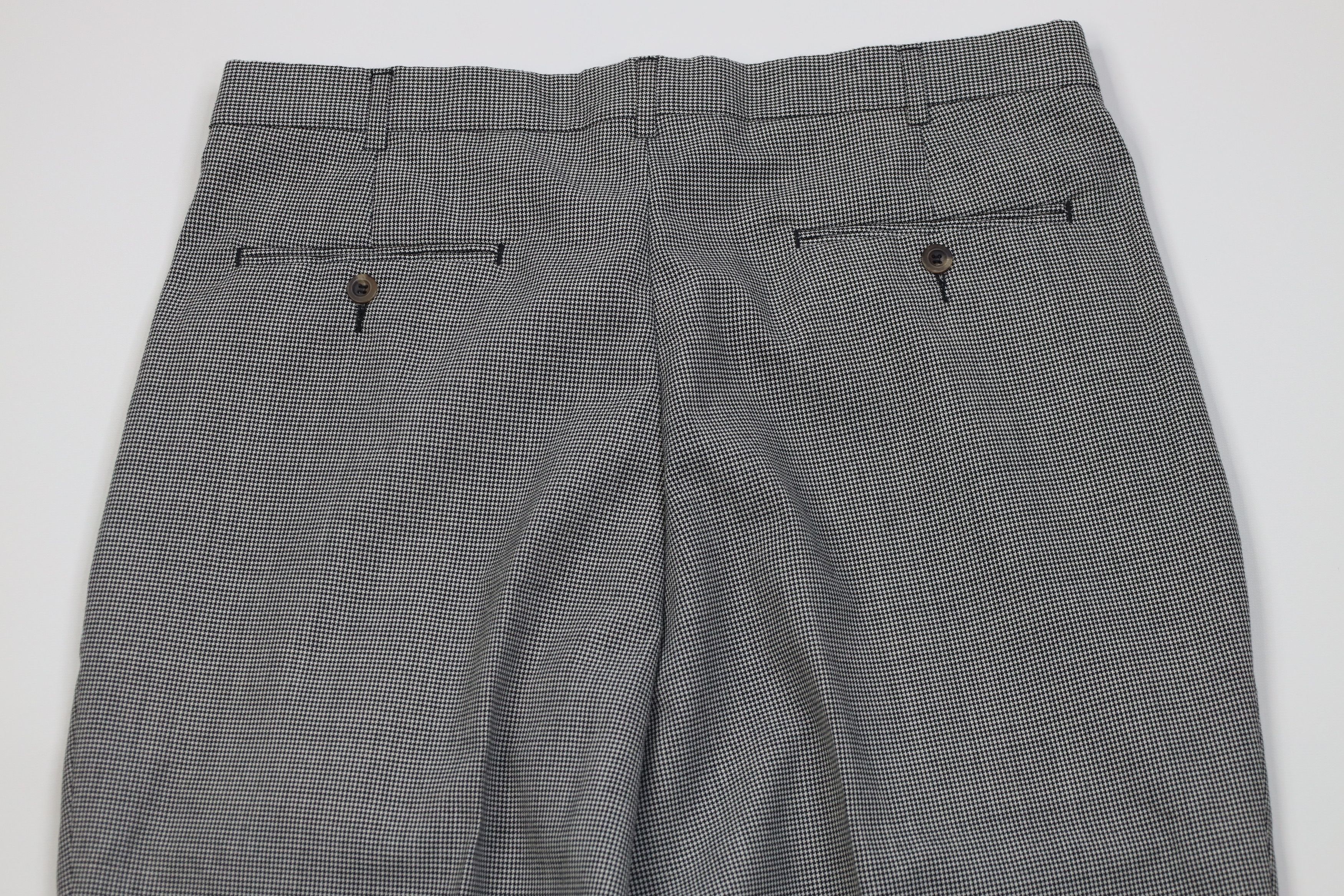 Vintage Vtg 90s Streetwear Knit Wide Leg Chino Pants Houndstooth Size US 36 / EU 52 - 9 Thumbnail
