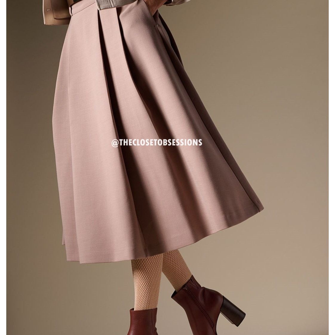 Zara ZARA Wool Blend Midi Skirt NWT Quiet Luxury High Waist Size 32" / US 10 / IT 46 - 19 Thumbnail