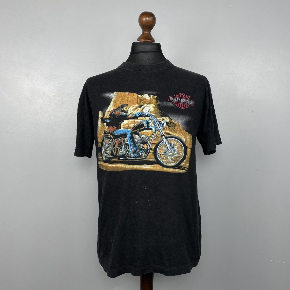 Harley Davidson × Vintage Vintage 3D Emblem Harley Davidson T-shirt Size US L / EU 52-54 / 3 - 1 Thumbnail
