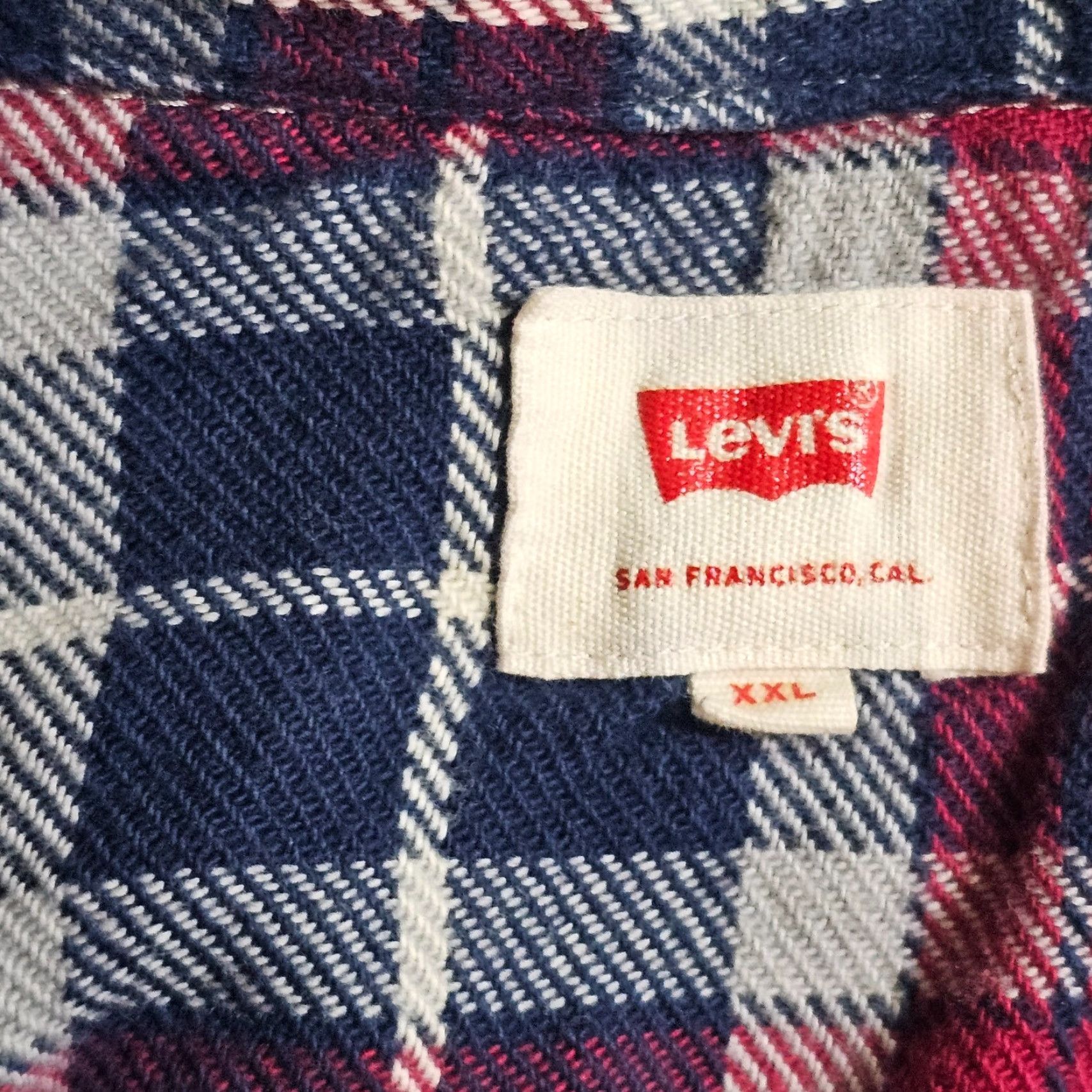 Levi's Levi's Shirt Mens XXL Red Plaid Flannel Pearl Snap Button Western Casual Size US XXL / EU 58 / 5 - 3 Thumbnail