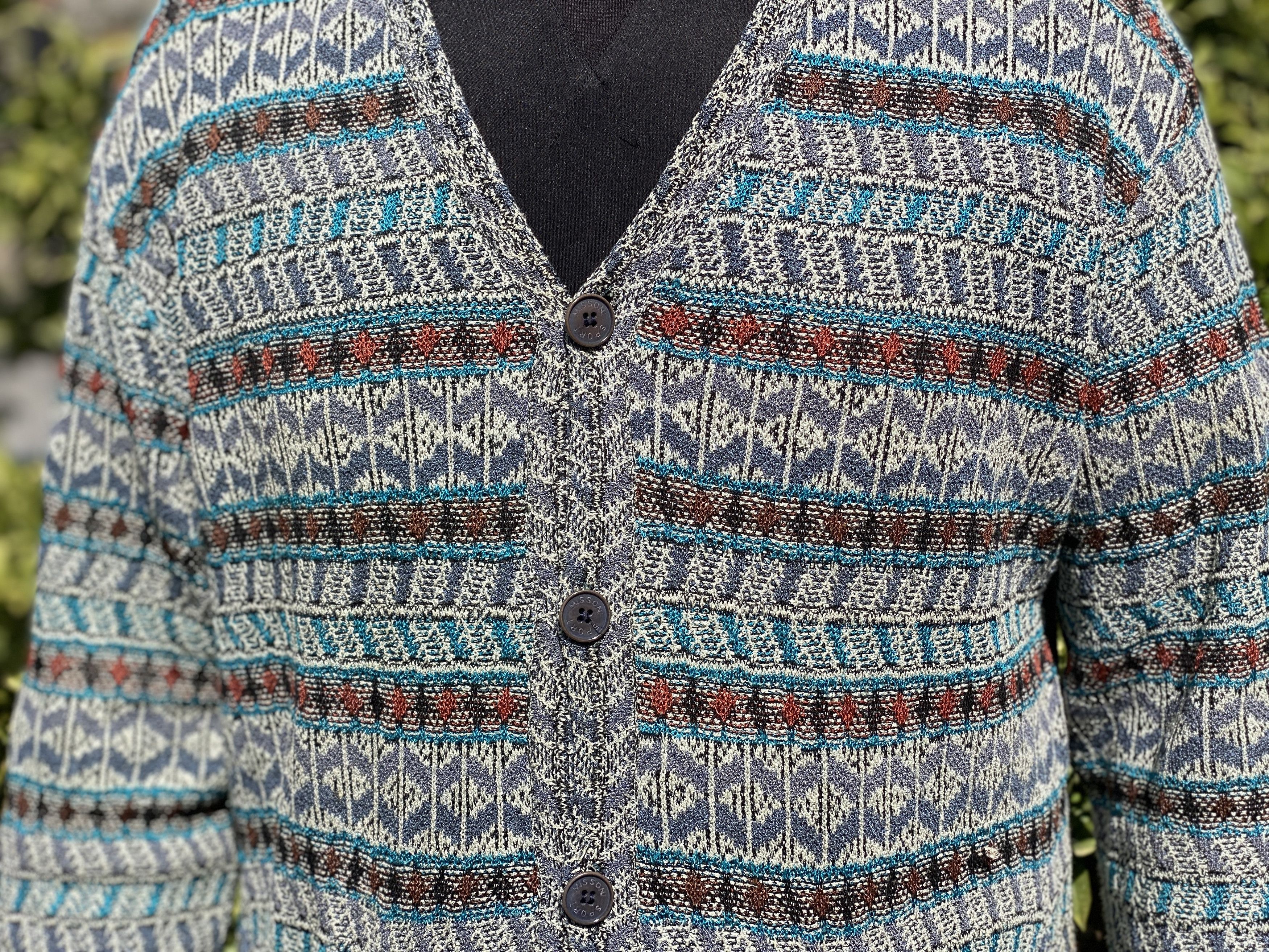 Missoni Missoni 3D Knit Pullover Geometr Retro Size 48 M Jeresy Size US M / EU 48-50 / 2 - 5 Thumbnail