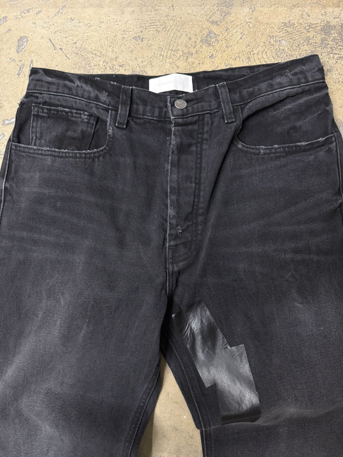 ALEXANDER DIGENOVA Alexander Digenova Duct Tape Straight Leg Jeans Size US 32 / EU 48 - 3 Thumbnail