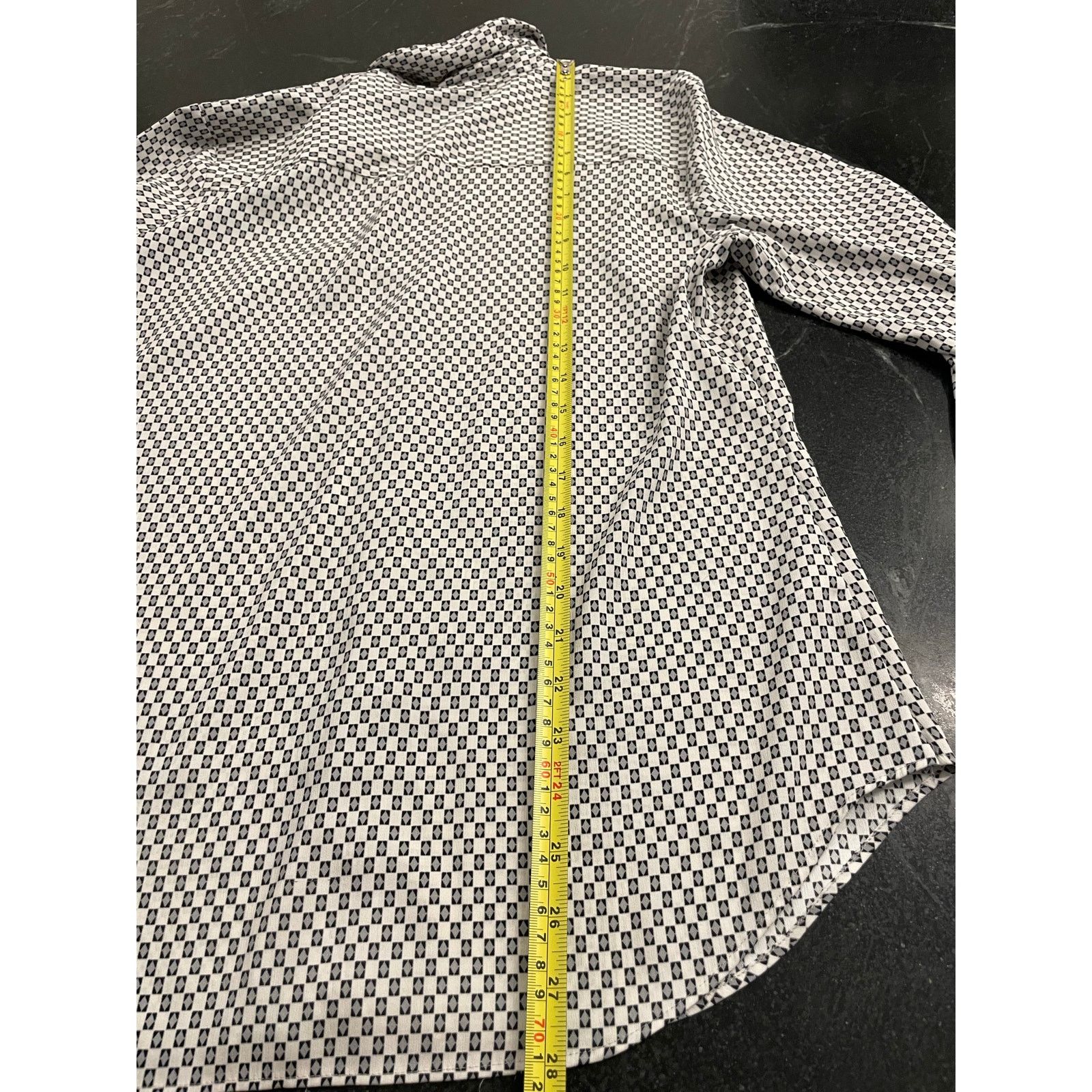 Ann Taylor Ann Taylor Tailored button up white and gray diamond M Size M / US 6-8 / IT 42-44 - 8 Thumbnail