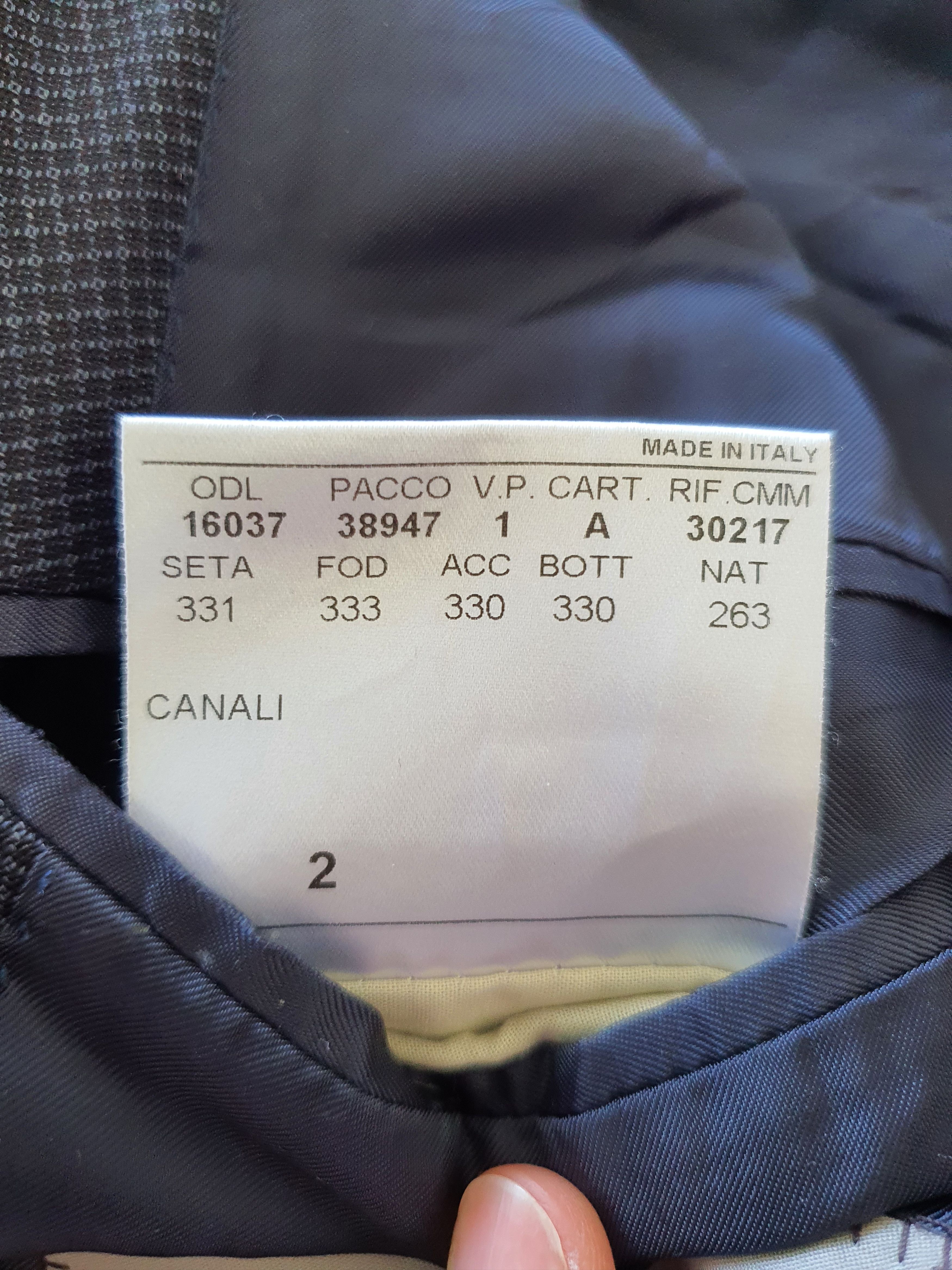 Canali 1934 - Blazer Sports Coat Suit Jacket - Navy Micro Pattern Size 40R - 8 Thumbnail