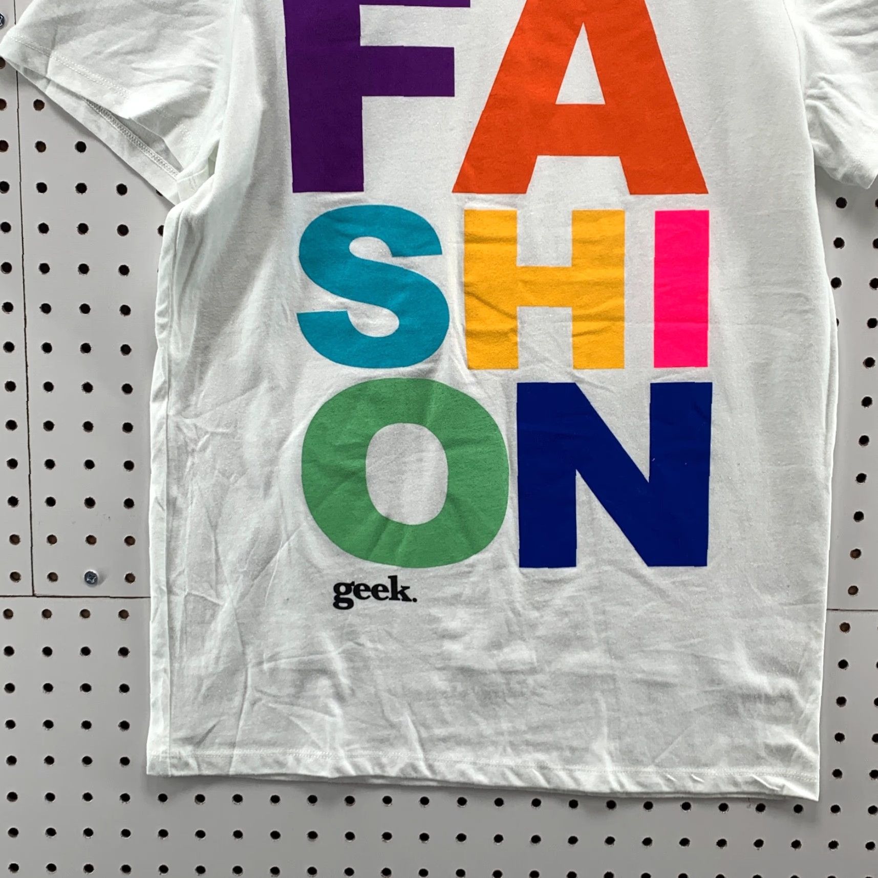 Vintage VINTAGE Fashion Geek Shirt White Adult Small Short Sleeve Graphic Tee Men Geek Theme Size S Size US S / EU 44-46 / 1 - 6 Thumbnail