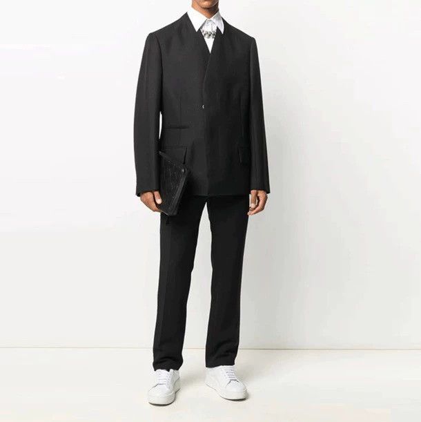 Maison Margiela Maison Margiela Collarless damage suit jacket Size 48R - 7 Thumbnail