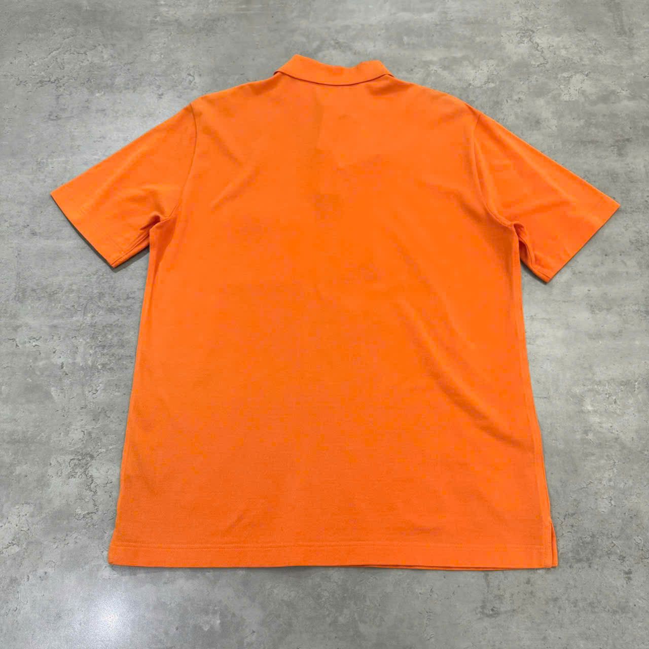 Hermes HERMES H embroidered buttoned polo shirt Orange Size US M / EU 48-50 / 2 - 2 Thumbnail