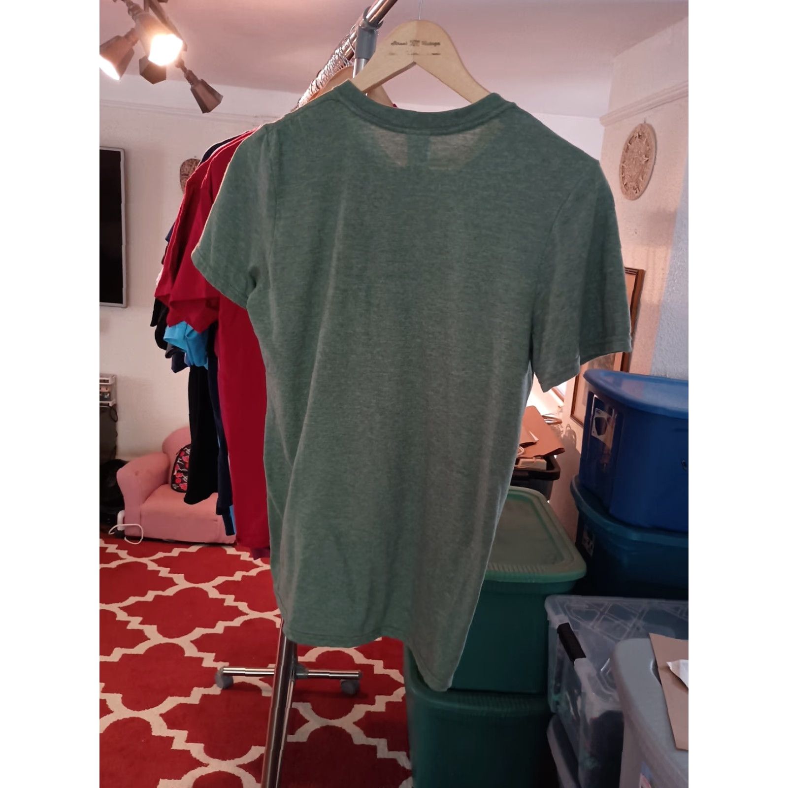 Gildan VINTAGE Amsterdam T-Shirt Mens S Green Cannabis Distressed T-Shirt Size US S / EU 44-46 / 1 - 4 Thumbnail