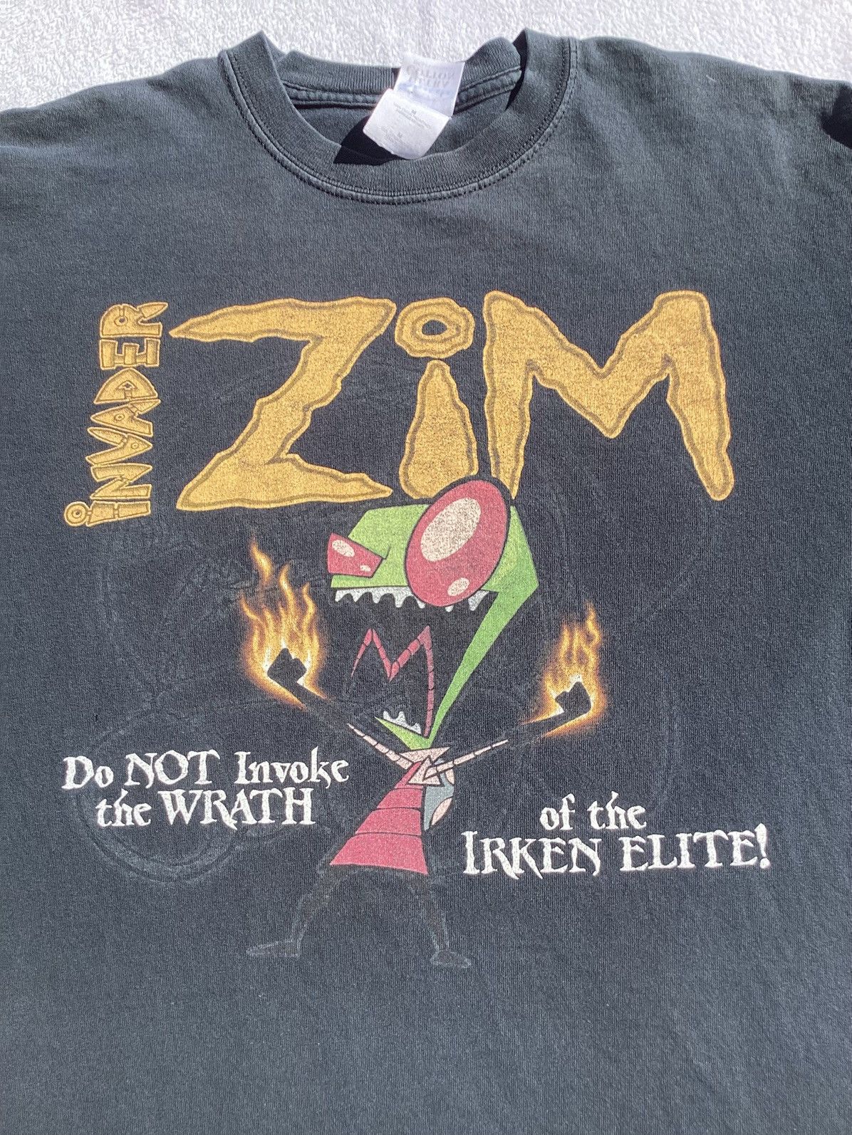 Gildan Vtg Nickelodeon invader Zim dont invoke wrath of Irken elite Size US M / EU 48-50 / 2 - 2 Thumbnail