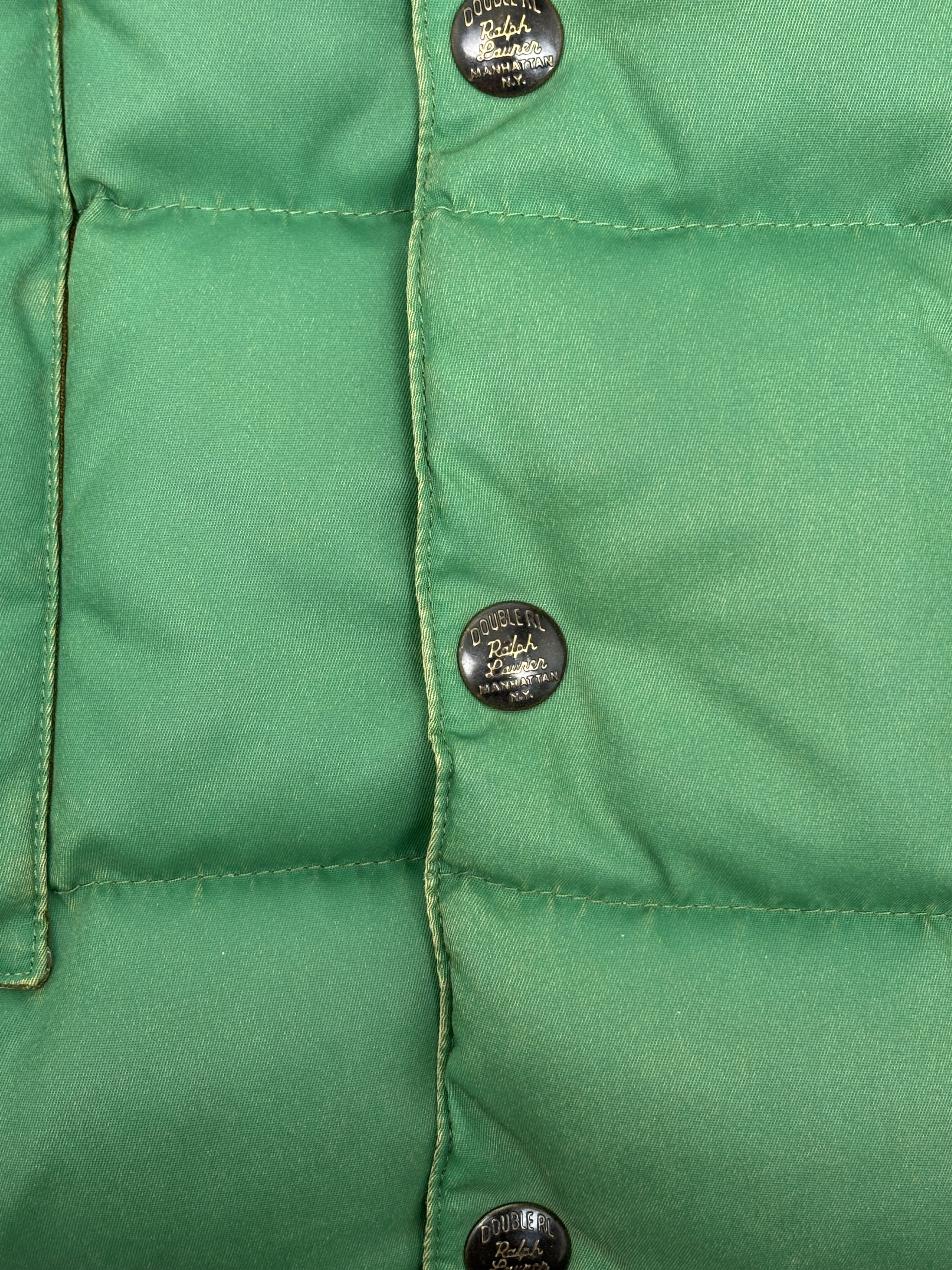 RRL Ralph Lauren RRL Leather Yoke Quilted Vest Size US XL / EU 56 / 4 - 7 Thumbnail