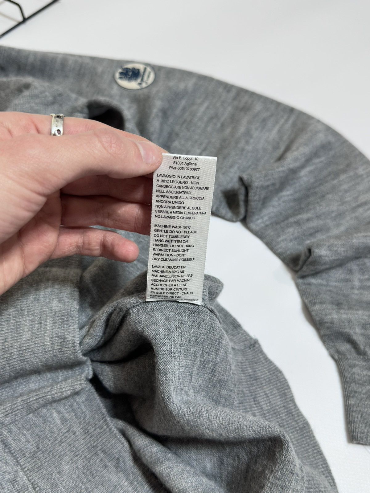 Aquascutum Aquascutum London Grey Sweater Size US L / EU 52-54 / 3 - 7 Thumbnail