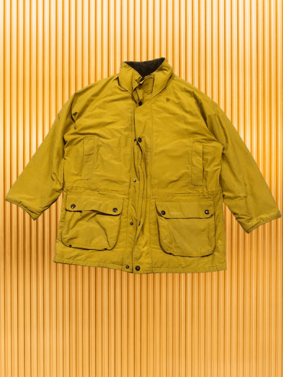 Barbour yellow Barbour jacket Y2K logo vintage luxury Streetwear Size US XL / EU 56 / 4 - 1 Thumbnail