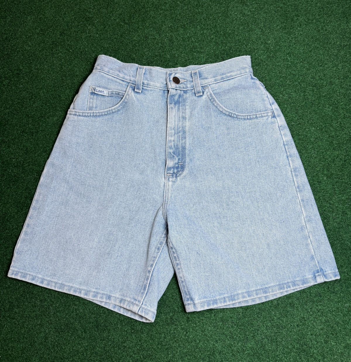 Lee × Vintage Vintage 90s Lee Jorts Light Wash Relaxed Fit Denim Shorts Size 26" / US 2 / IT 38 - 1 Thumbnail