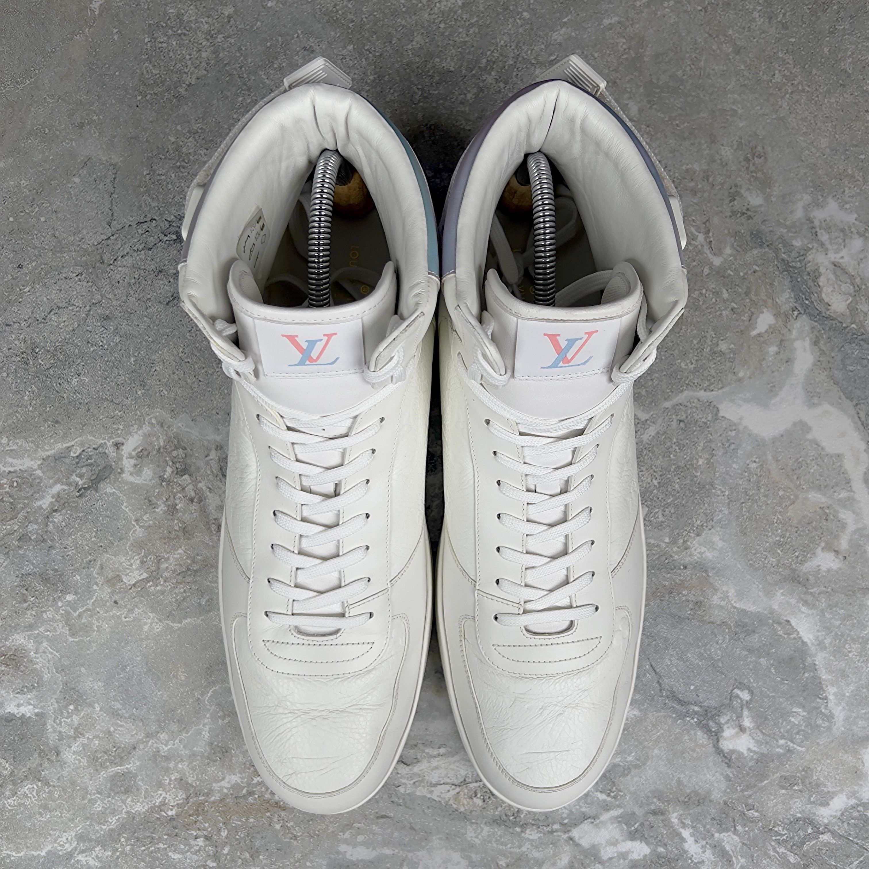 Louis Vuitton Louis Vuitton Rivoli Monogram High Sneaker Leather Size US 14 / EU 47 - 5 Thumbnail