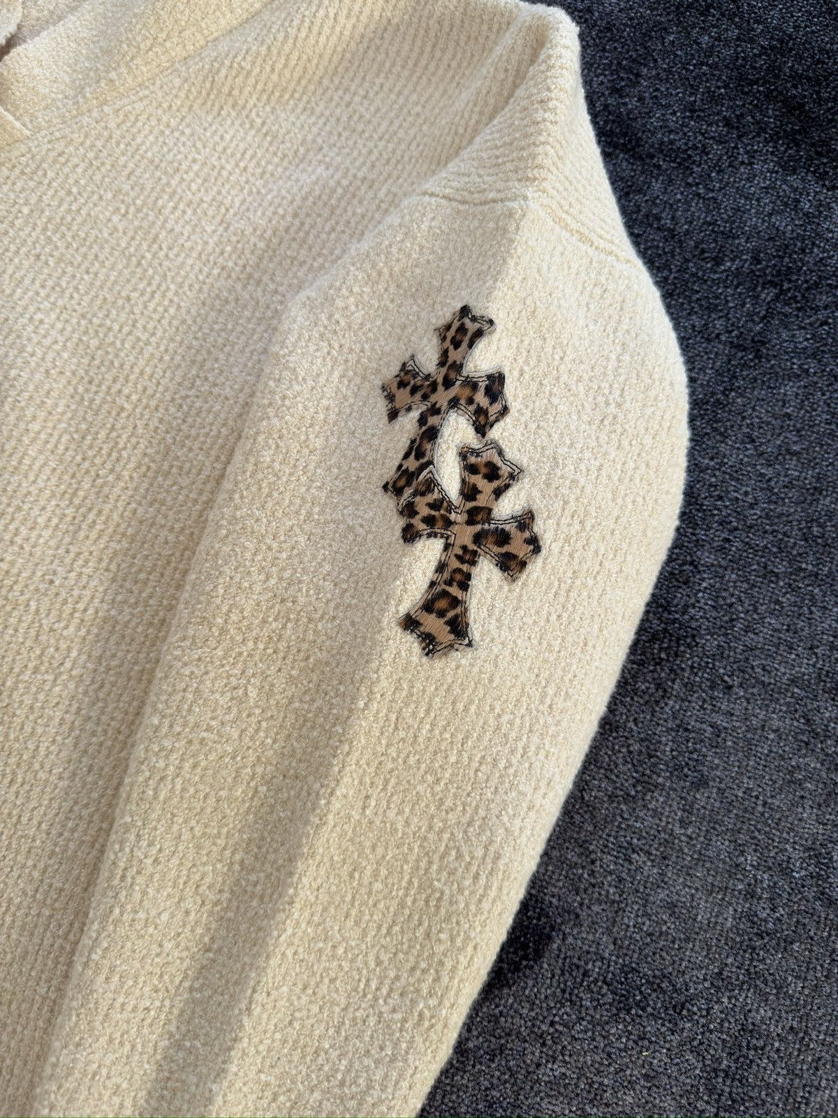 Chrome Hearts BRAND NEW CHROME HEARTS PIMA CREAM CHEETAH PATCH HOODIE Size US S / EU 44-46 / 1 - 4 Thumbnail