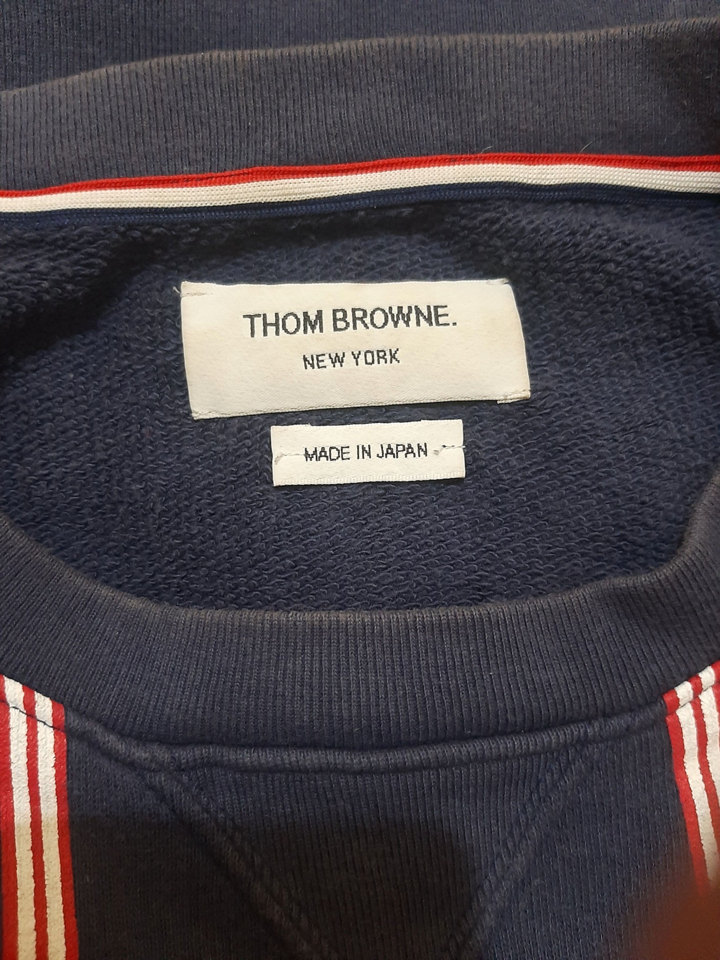 Thom Browne 14FW Striped Fox Cotton Sweatshirt MJT006PK6306 Size US M / EU 48-50 / 2 - 3 Thumbnail