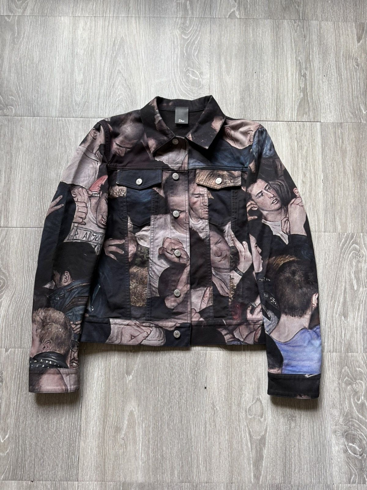 Dior × Kris Van Assche FW17 Dan witz Mosh Pit denim jacket Dior