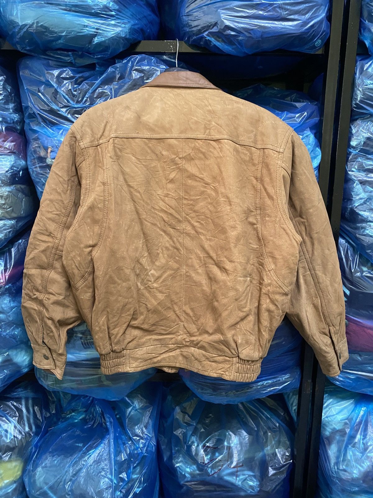 Other Vintage MIRALGO Leather Bomber Jacket - Brown - Men’s Size US M / EU 48-50 / 2 - 10 Thumbnail