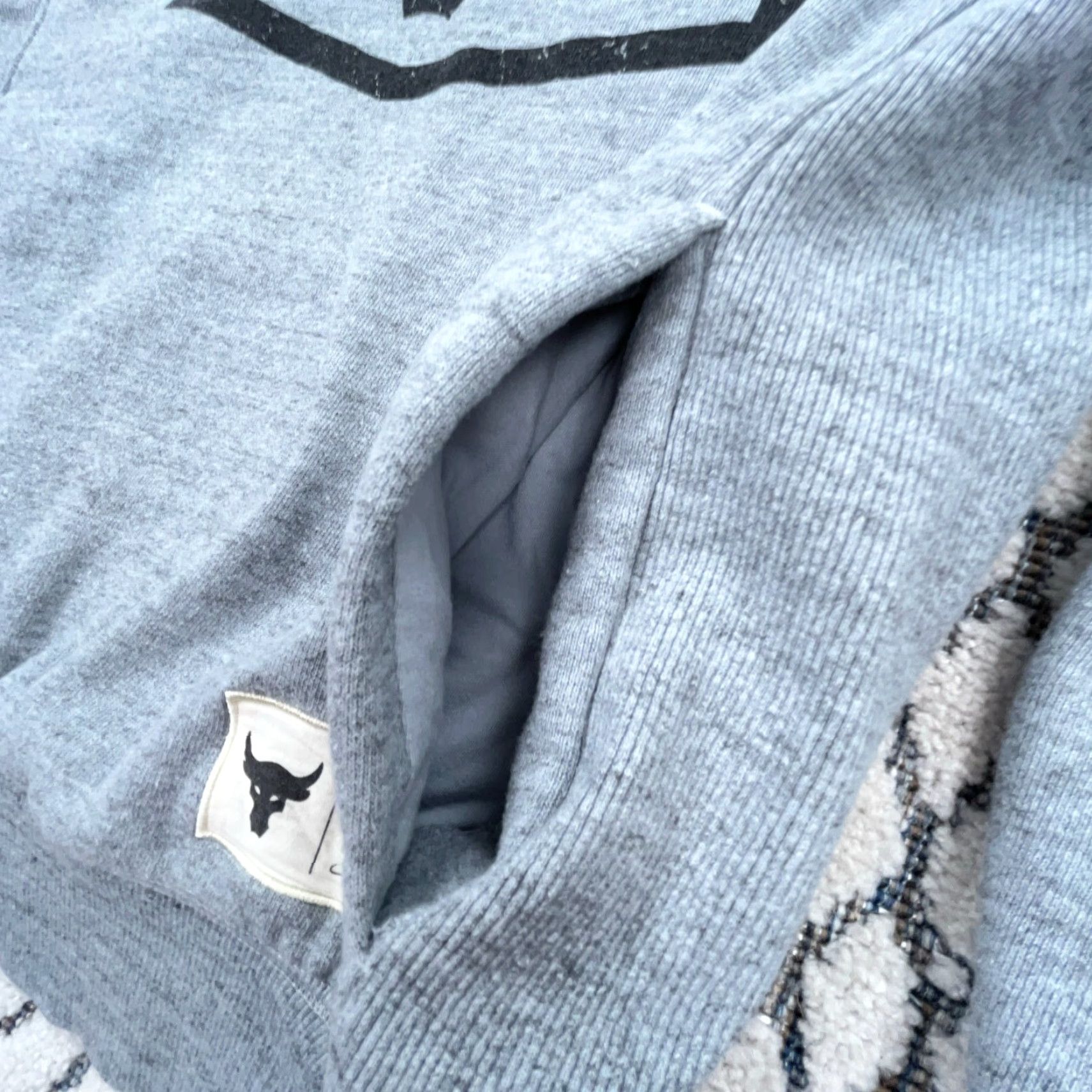 Under Armour Under Armour Hoodie Men Medium Gray Graphic Pullover Sweatshirt Project Rock Classic Sports Size US M / EU 48-50 / 2 - 7 Thumbnail