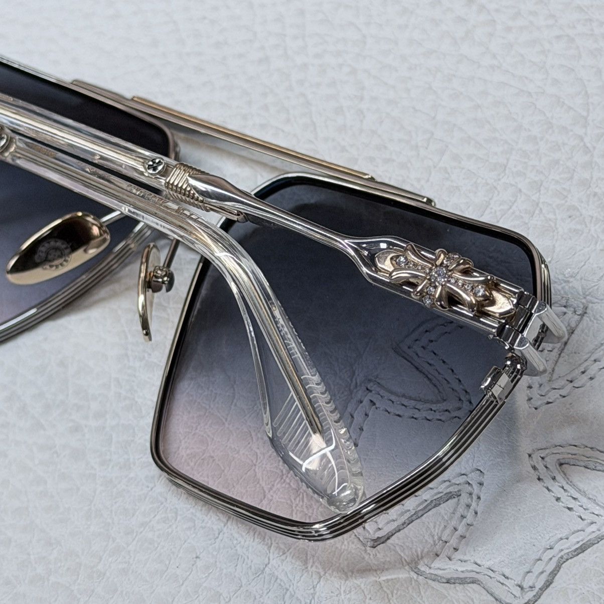 Chrome Hearts 💎JEWEL💎 Chrome Hearts Ripping 1/1 Sunglasses Size ONE SIZE - 6 Thumbnail