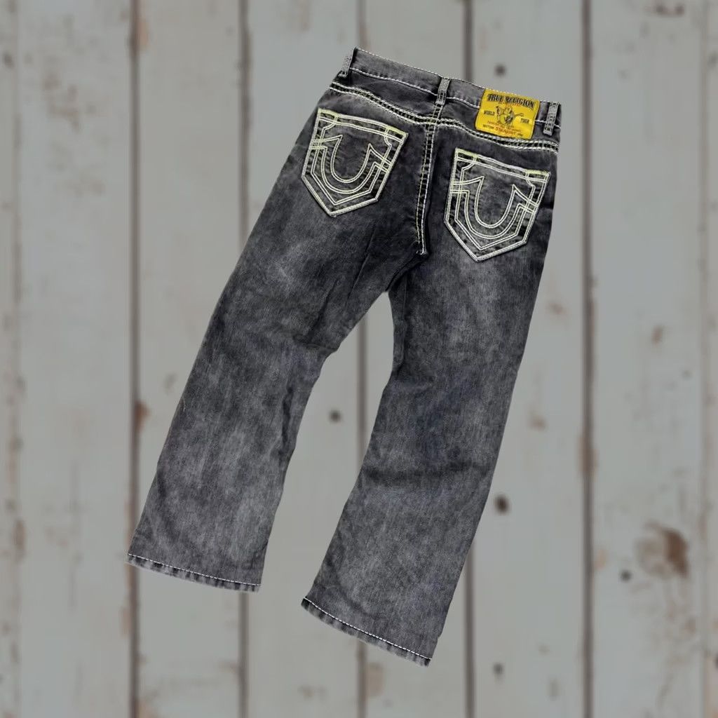 True Religion VINTAGE True Religion Jeans MEn Size 33 Gray Straight 90s Y2K Size US 33 - 1 Thumbnail