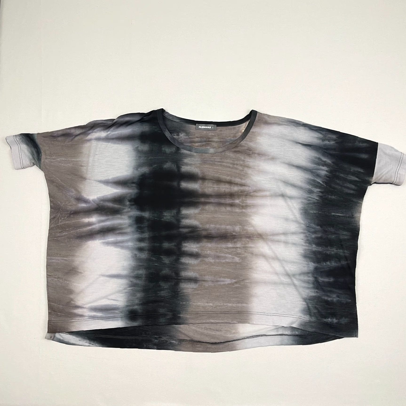 Vintage Alembika Blouse Womens S Oversized Tie-Dye Abstract Artsy Lagenlook Relaxed Top Size S / US 4 / IT 40 - 2 Thumbnail