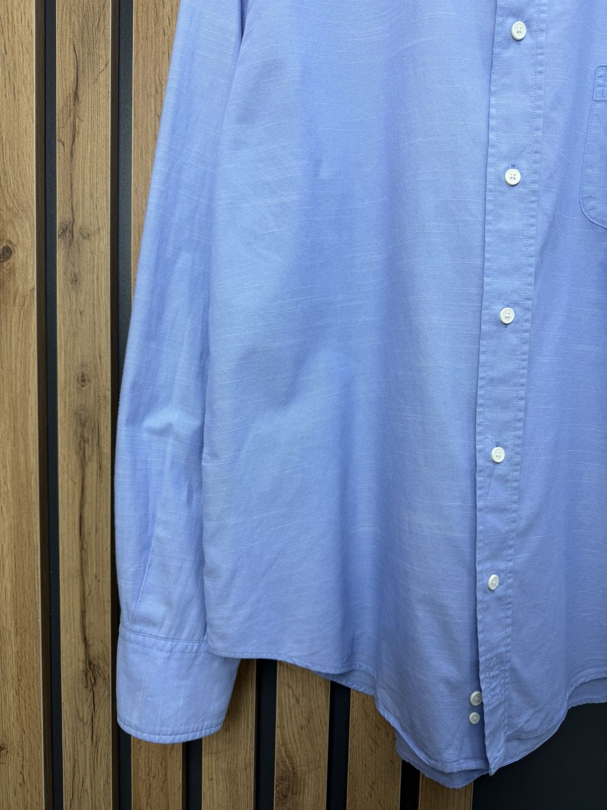 Boggi Boggi Milano Light Blue Cotton Shirt Button Down Size XL Size US XL / EU 56 / 4 - 5 Thumbnail