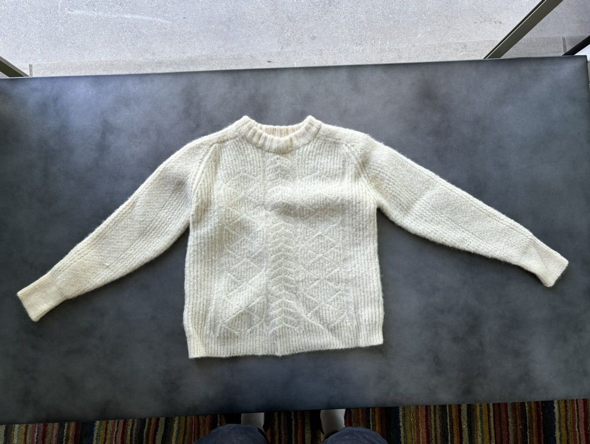 Marks & Spencer × Vintage 1960s Wool Sweater Vintage St. Michaels Fisherman CableKnit Size US XS / EU 42 / 0 - 4 Thumbnail